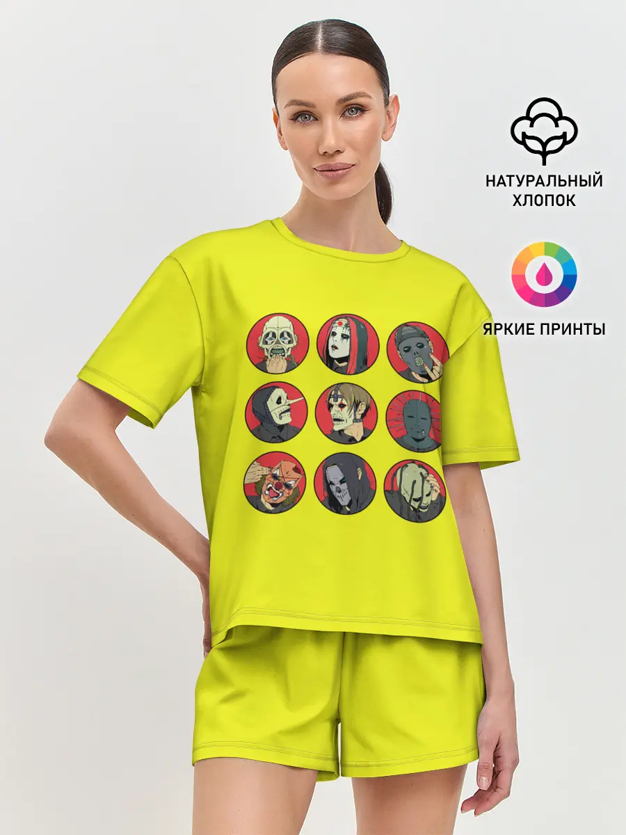 Женская пижама с шортами / Sliknot bros