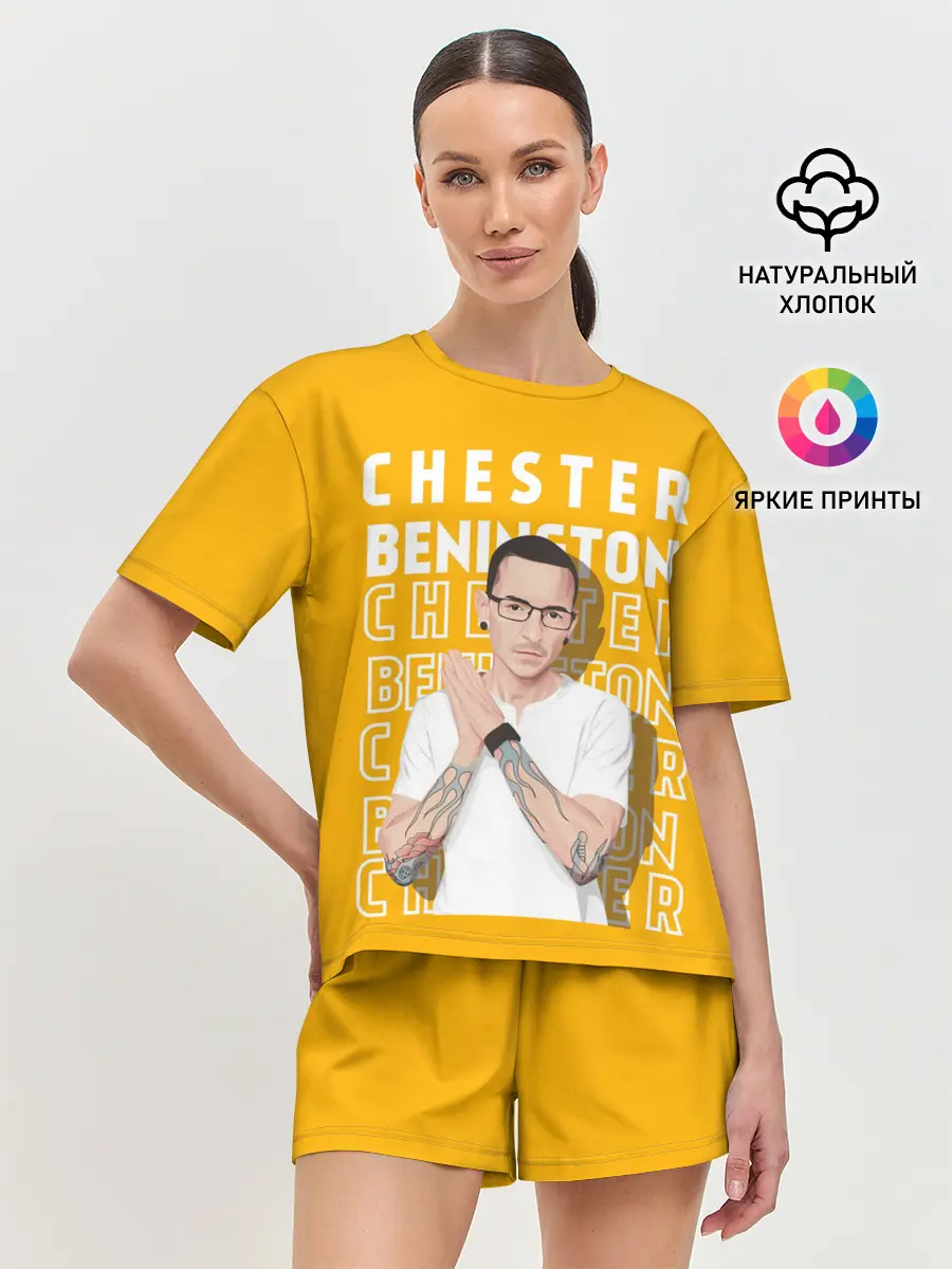 Женская пижама с шортами / Честер