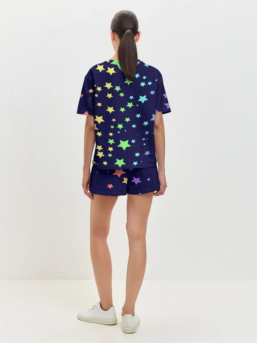 Женская пижама с шортами / Звезды