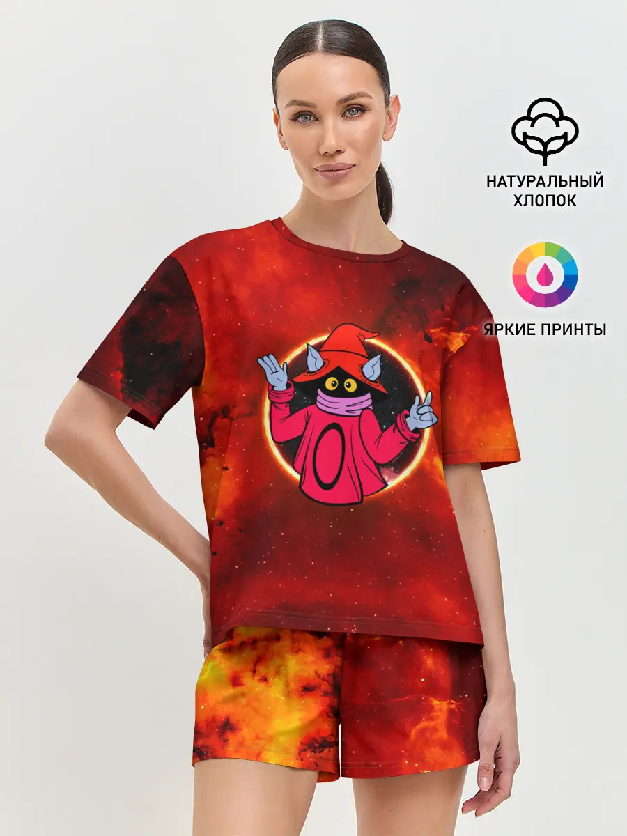 Женская пижама с шортами / COSMO ORKO | ВОЛШЕБНИК ОРКО