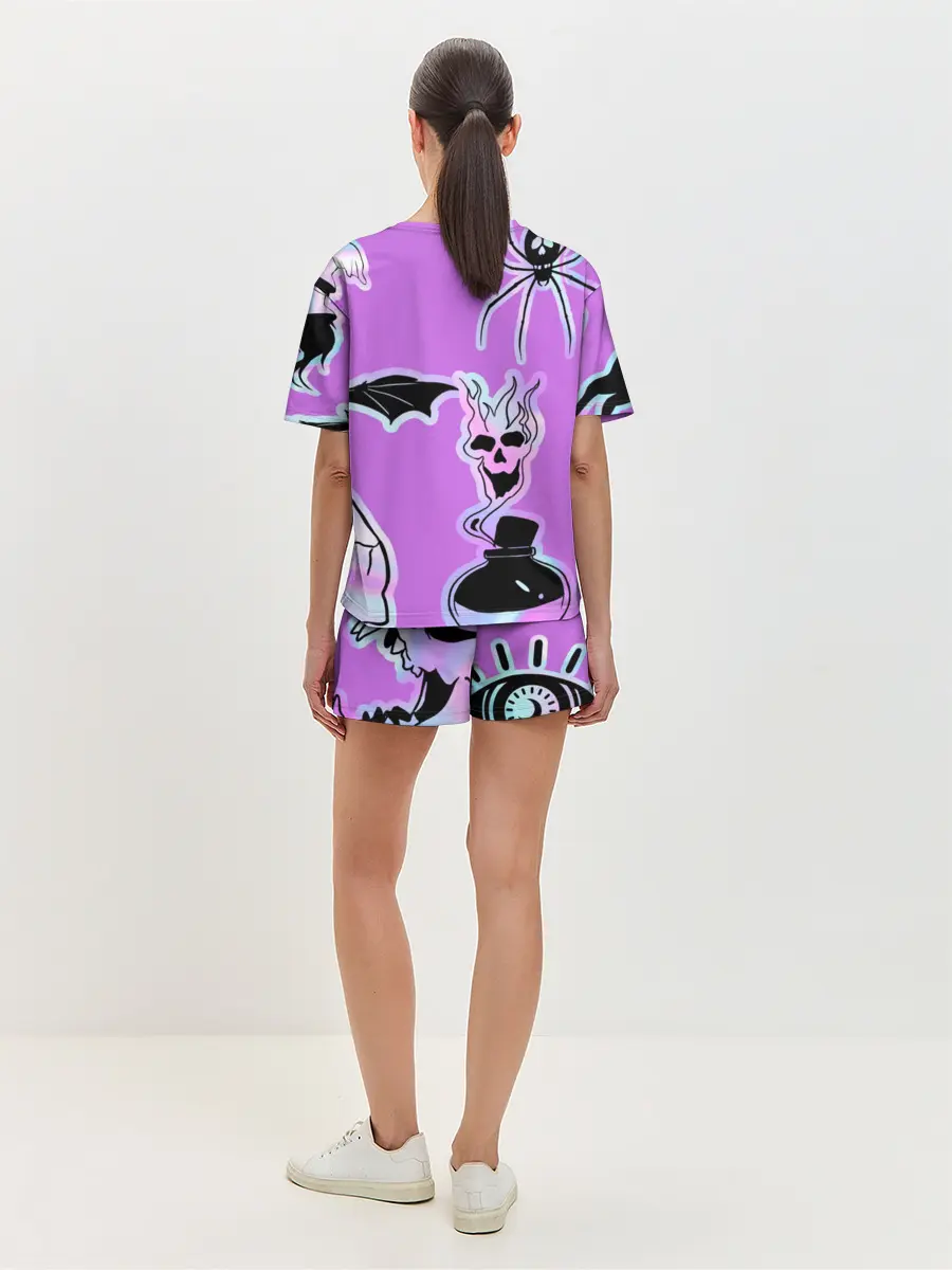 Женская пижама с шортами / Зелье смерти,паук-Holographica