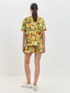 Женская пижама с шортами / Яркие осенние листья