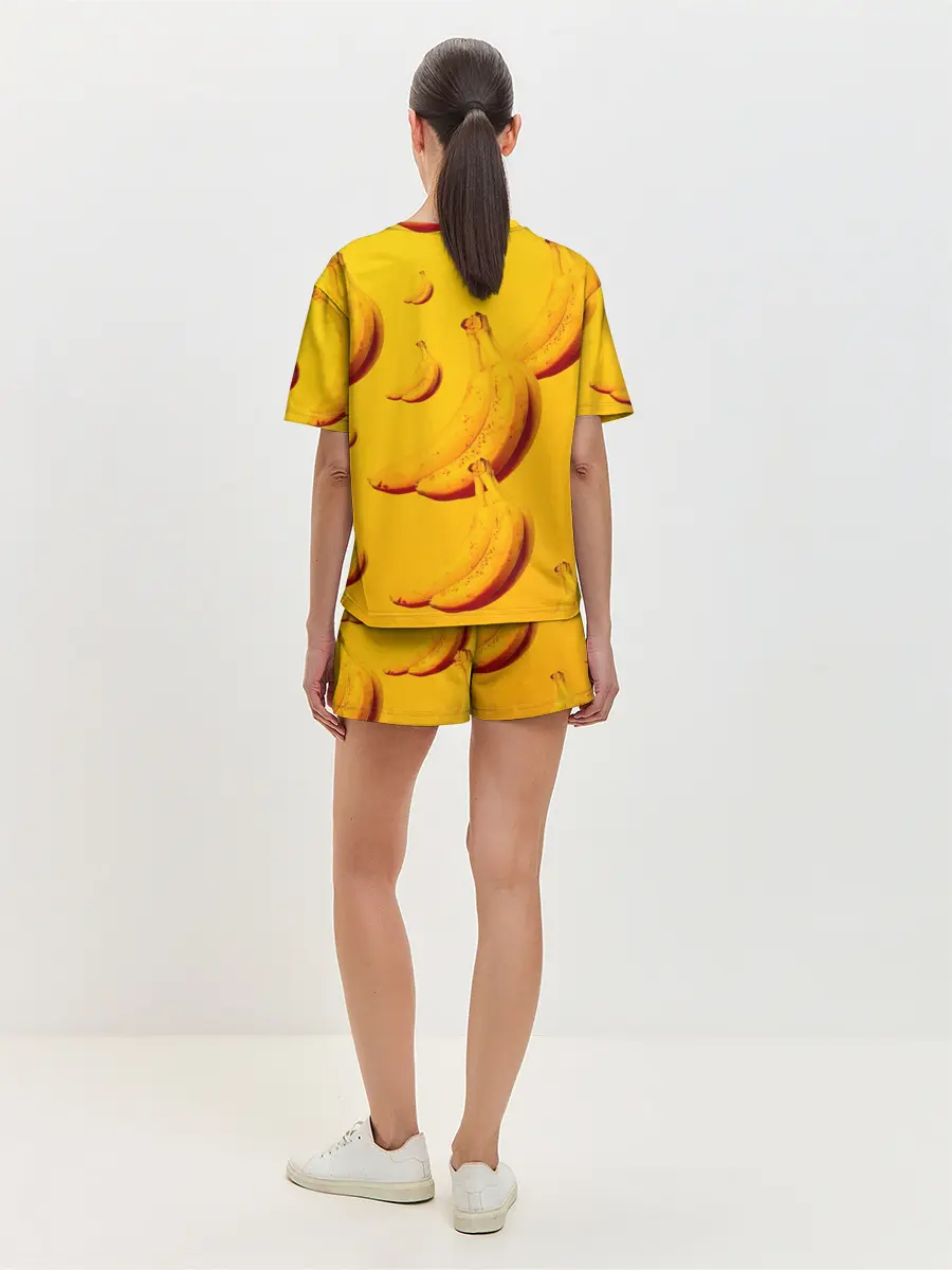 Женская пижама с шортами / бананы