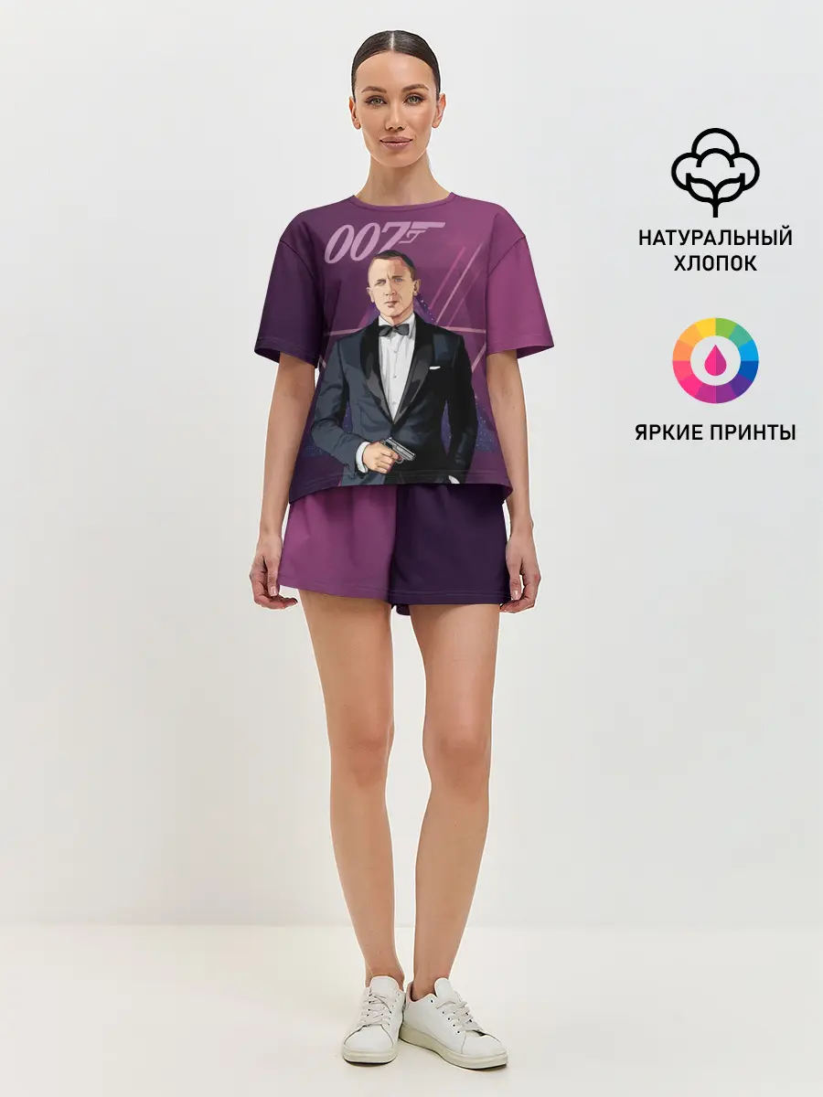 Женская пижама с шортами / агент 007 Джеймс Бонд