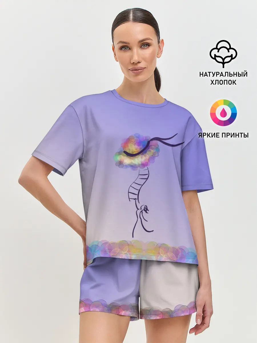 Женская пижама с шортами / Полетели!