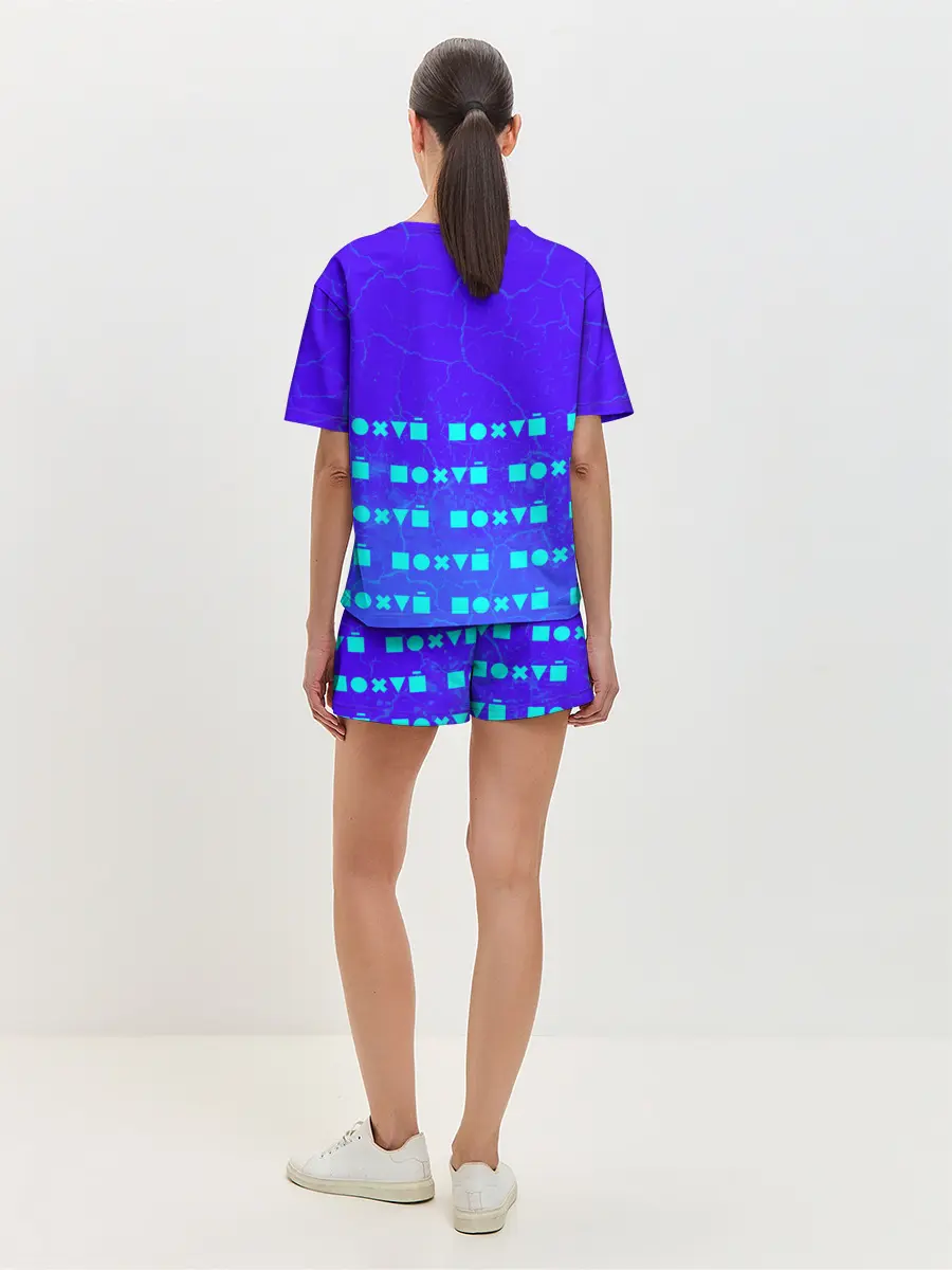 Женская пижама с шортами / Мне Без Разницы - Краска