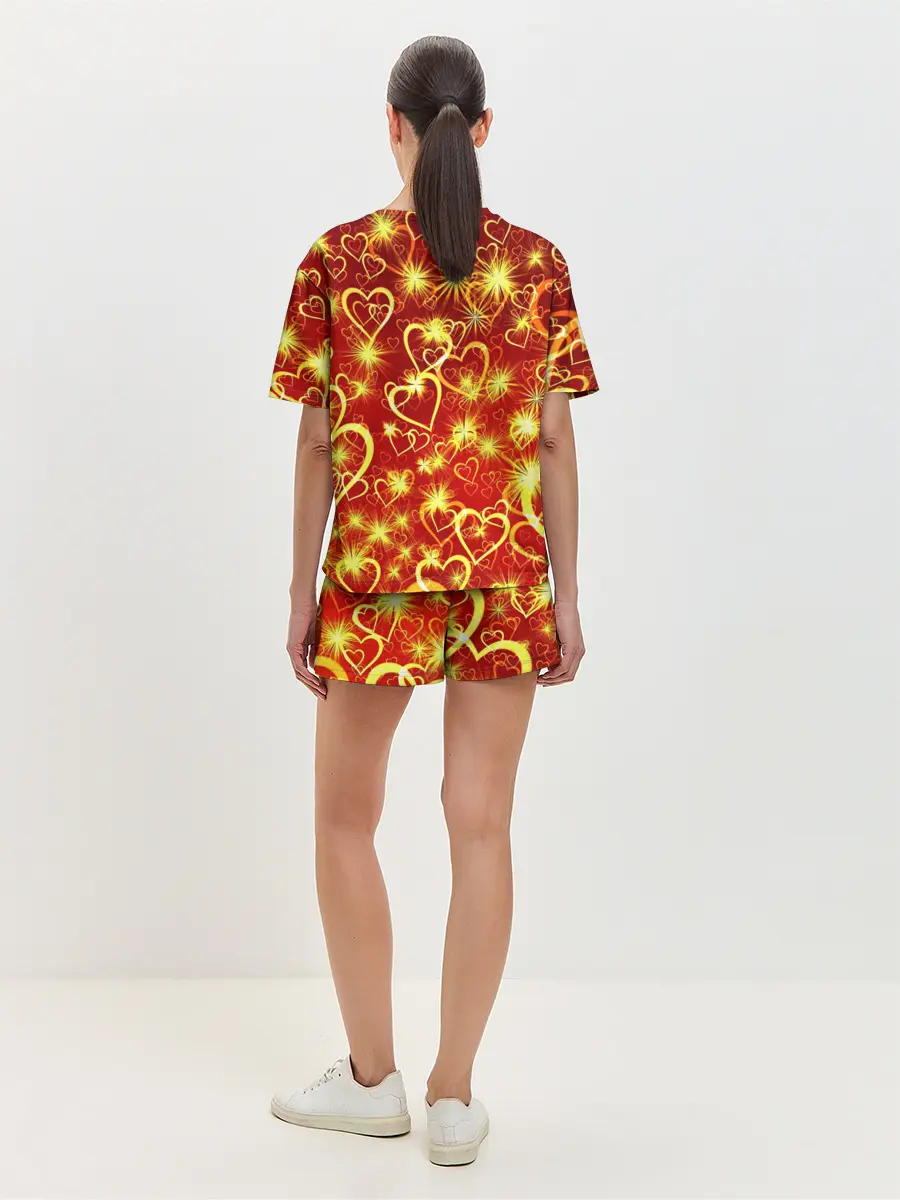 Женская пижама с шортами / Любовный взрыв