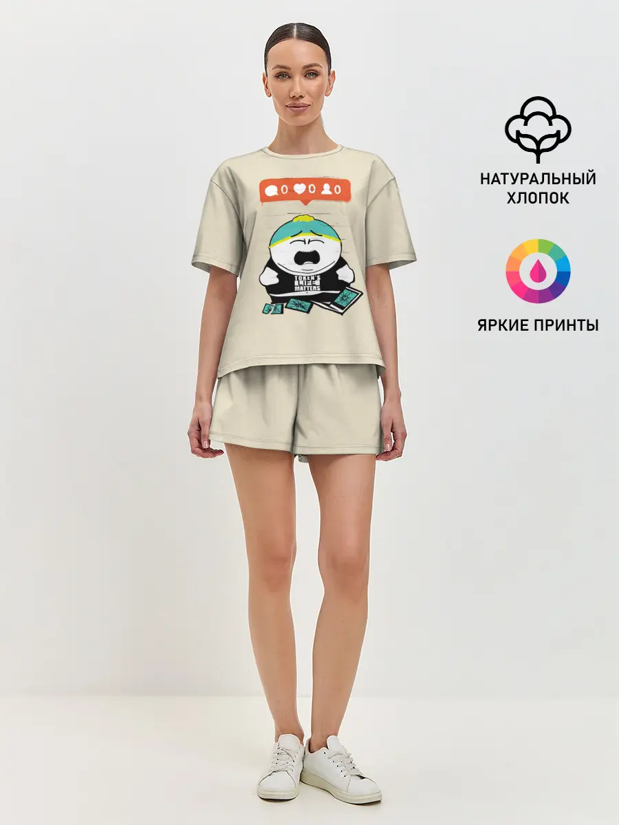 Женская пижама с шортами / Ноль лайков