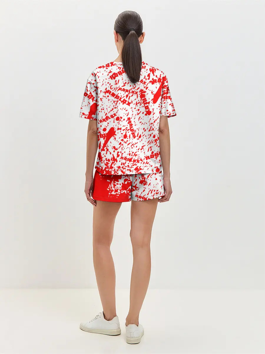 Женская пижама с шортами / Roblox piggy/Свинка Пигги.