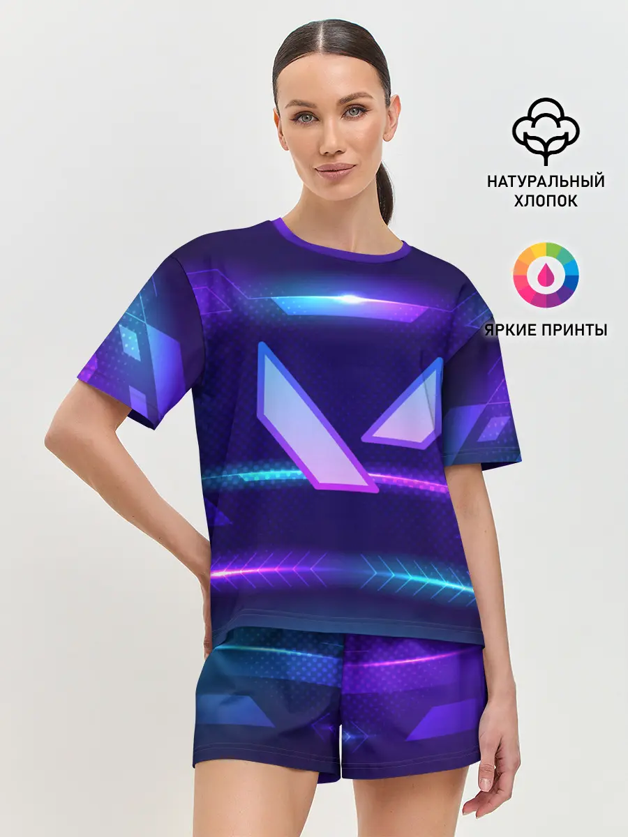 Женская пижама с шортами / Valorant