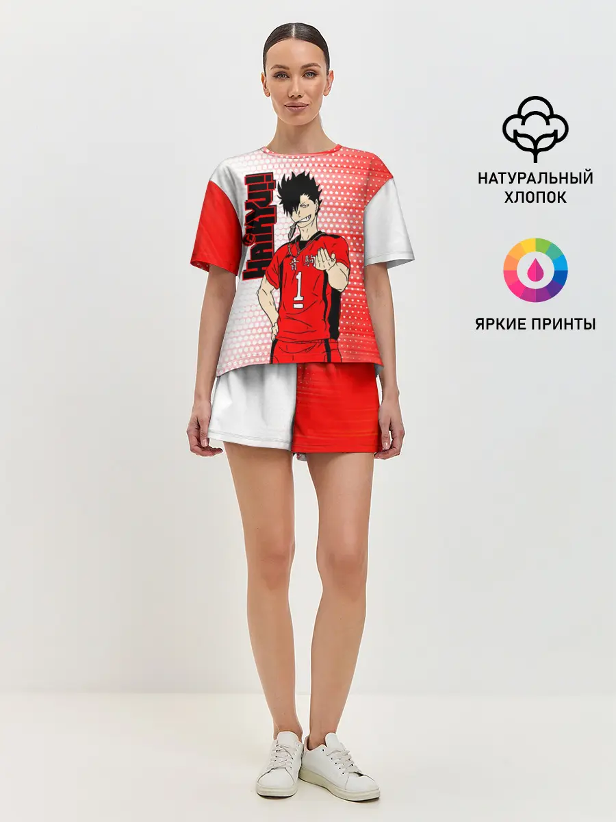 Женская пижама с шортами / Куроо Тецуро / Kuroo Tetsuro