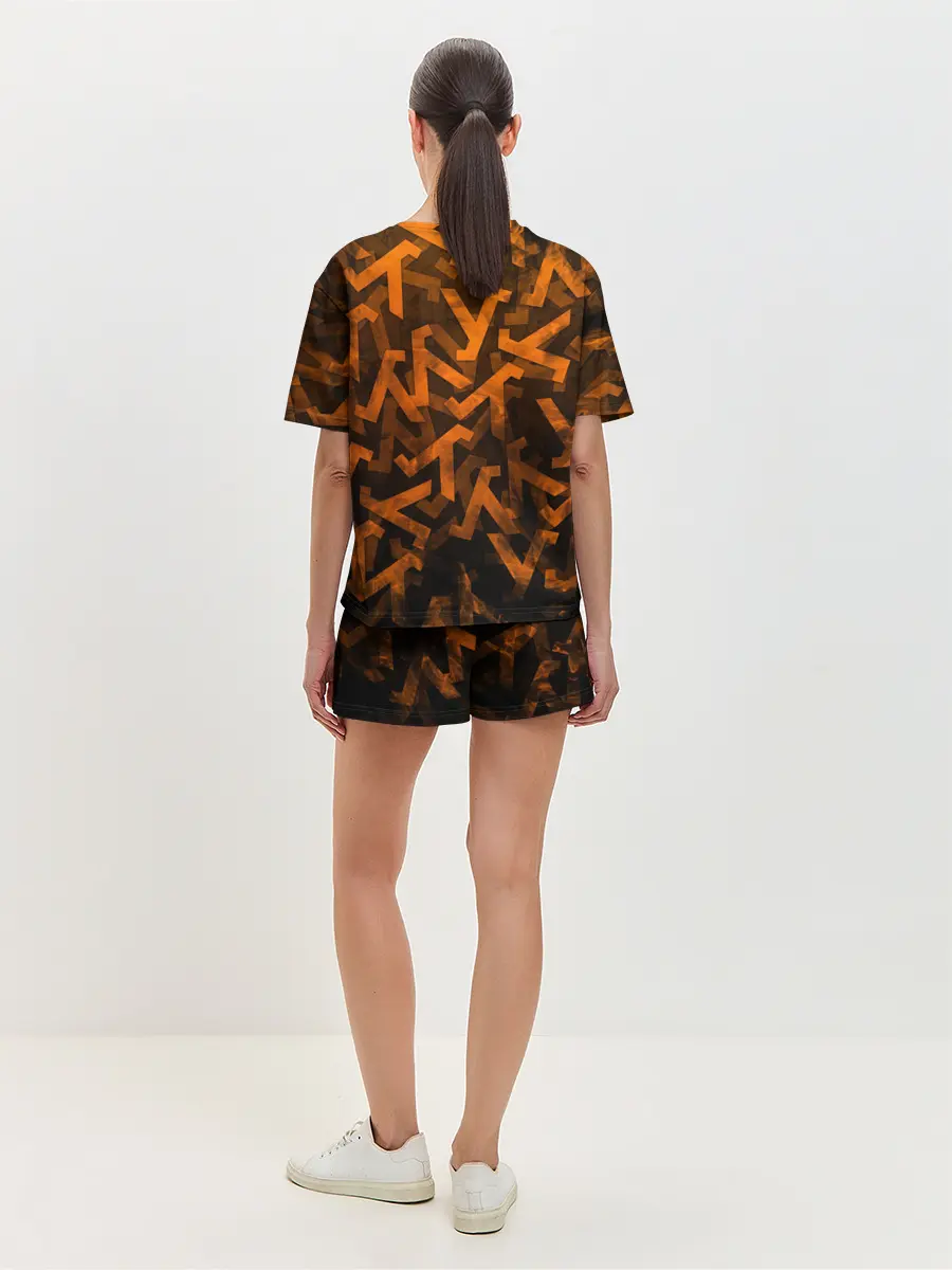 Женская пижама с шортами / ЛОГО КНОПКА | HALF-LIFE