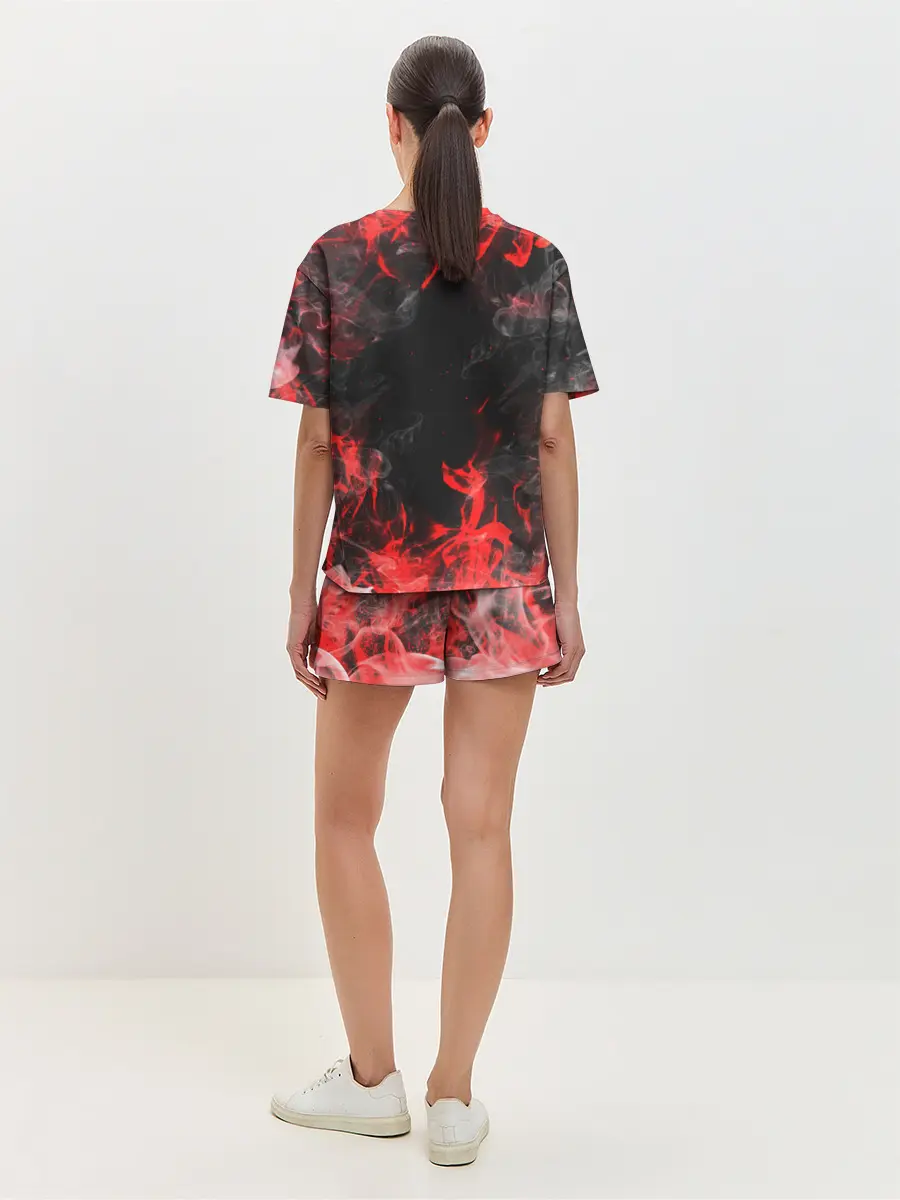 Женская пижама с шортами / Опасный Динозавр | Red Dino