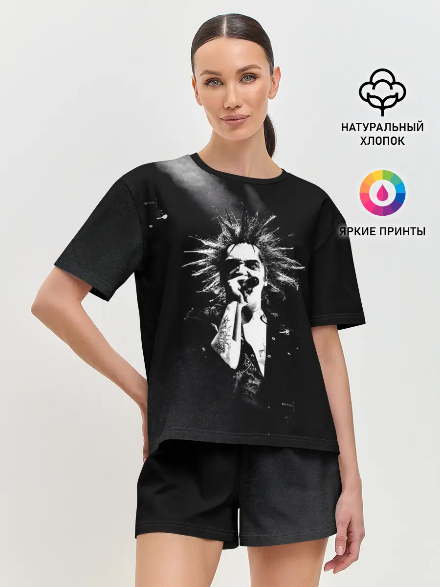 Женская пижама с шортами / Горшок на концерте