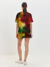 Женская пижама с шортами / Абстрактная мазаика витраж