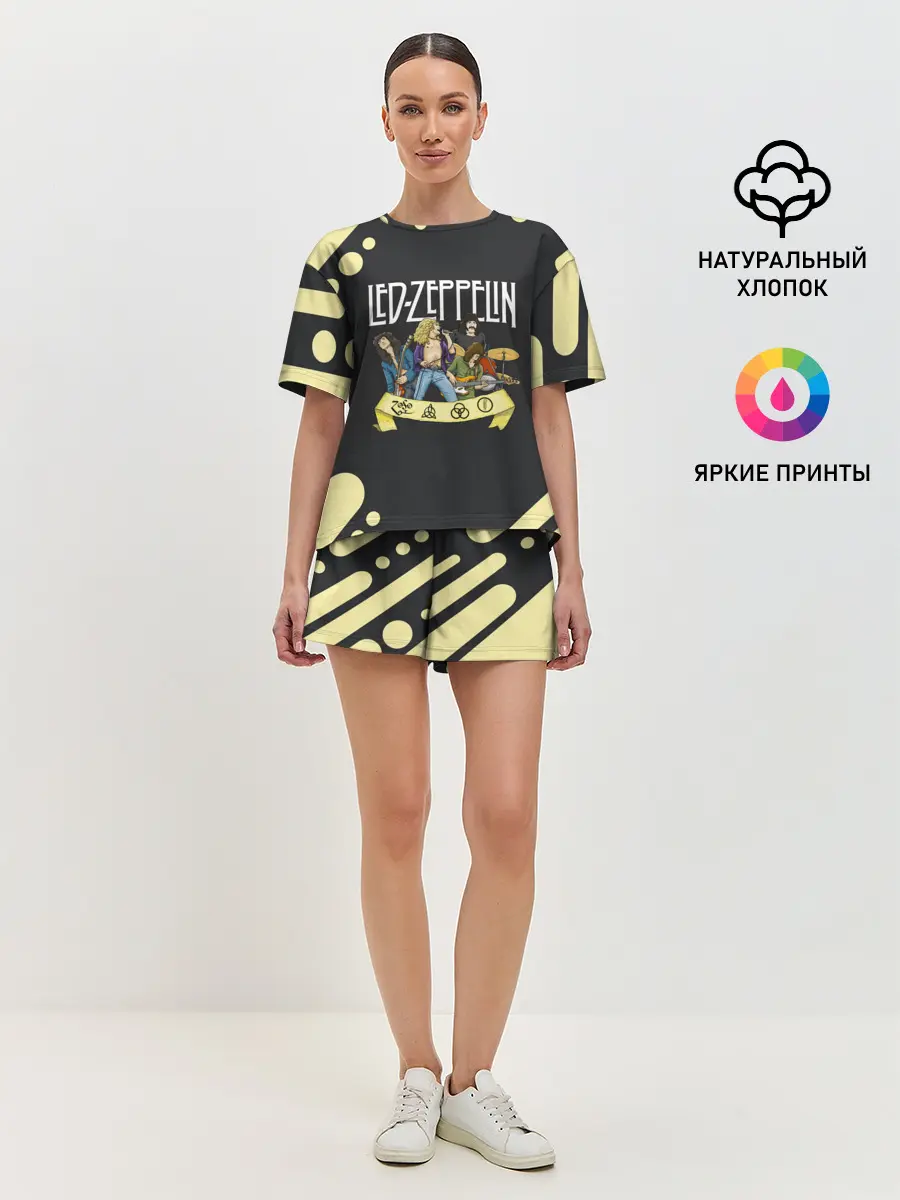 Женская пижама с шортами / LED ZEPPELIN | ЛЕД ЗЕППЕЛИН