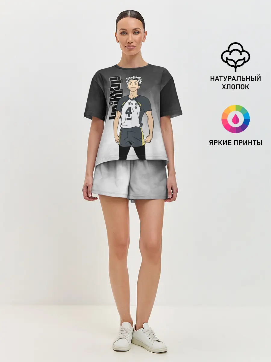 Женская пижама с шортами / Котаро Бокуто / Bokuto Kotaro