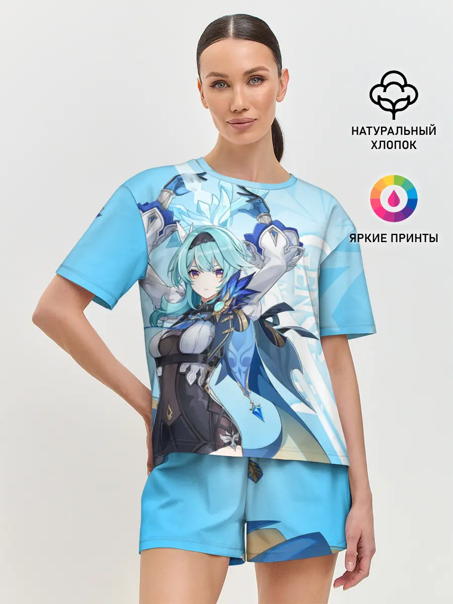 Женская пижама с шортами / Genshin Impact, Эола