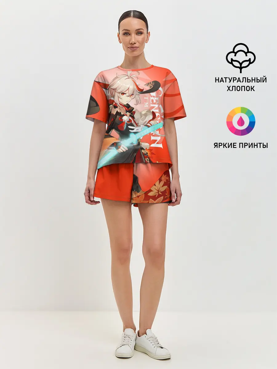 Женская пижама с шортами / Genshin Impact, Кадзуха