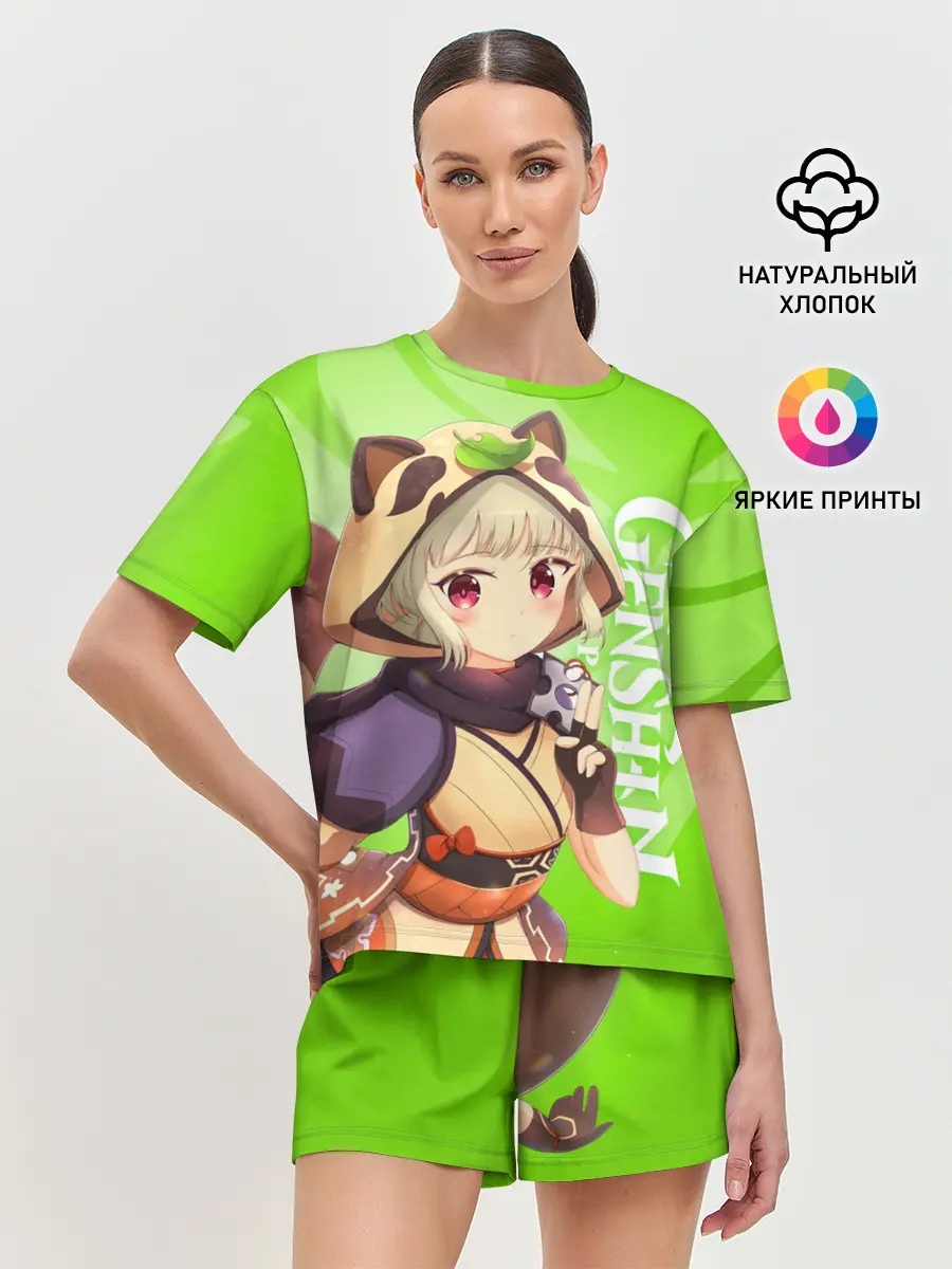 Женская пижама с шортами / Genshin Impact, Саю