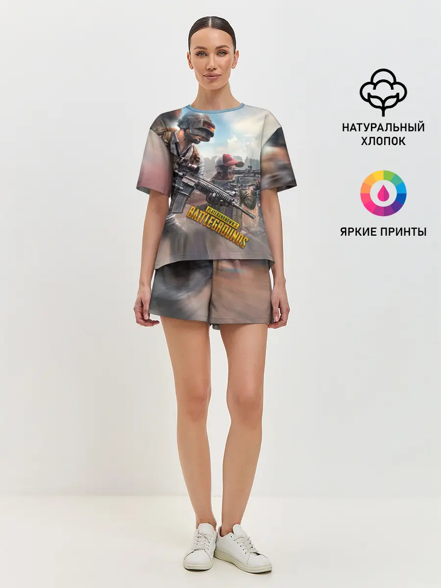 Женская пижама с шортами / Королевская битва | ПУБГ