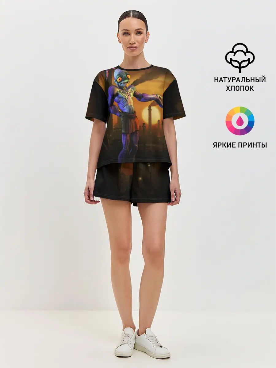 Женская пижама с шортами / Oddworld