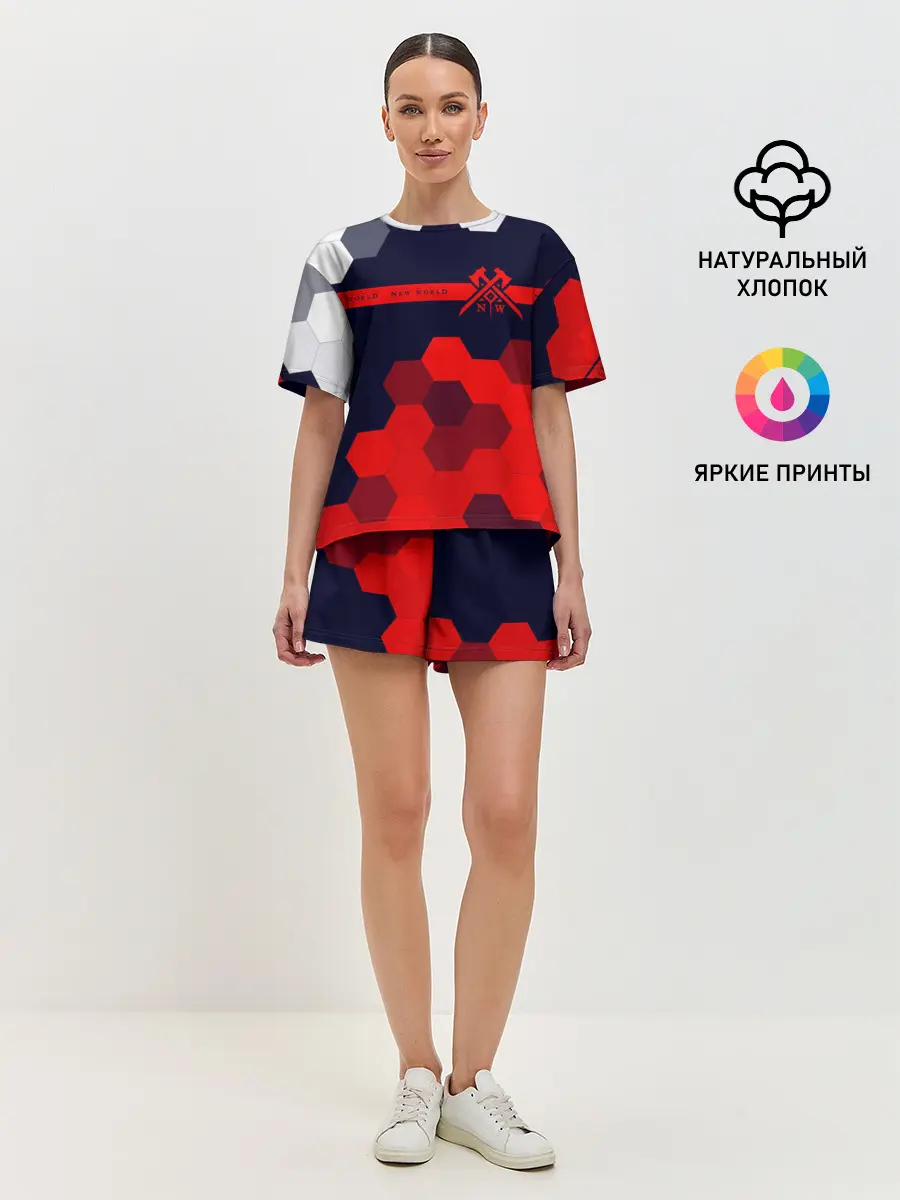 Женская пижама с шортами / New World - Соты