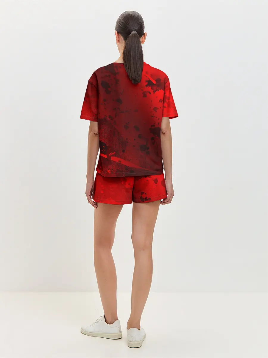 Женская пижама с шортами / USSR - Серп и Молот - Краска