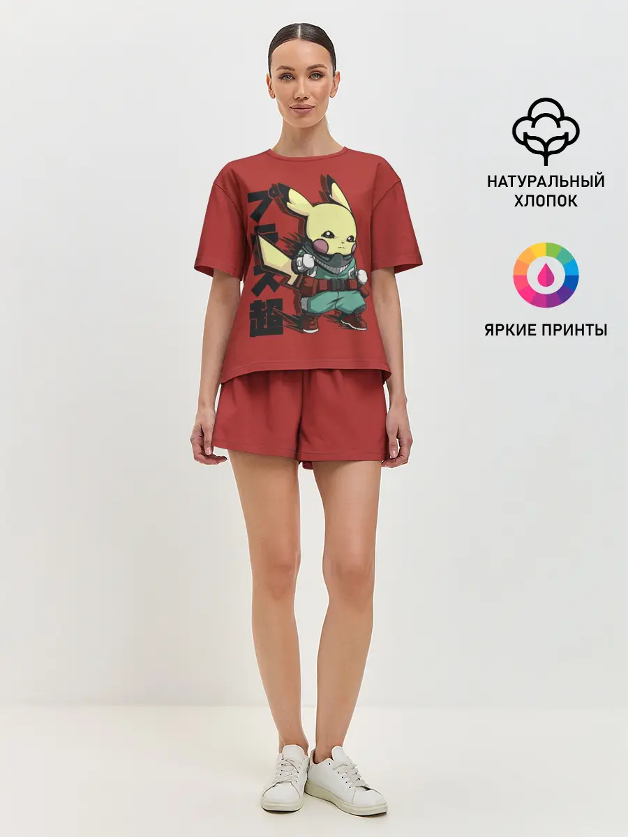 Женская пижама с шортами / Аттака Пикачу