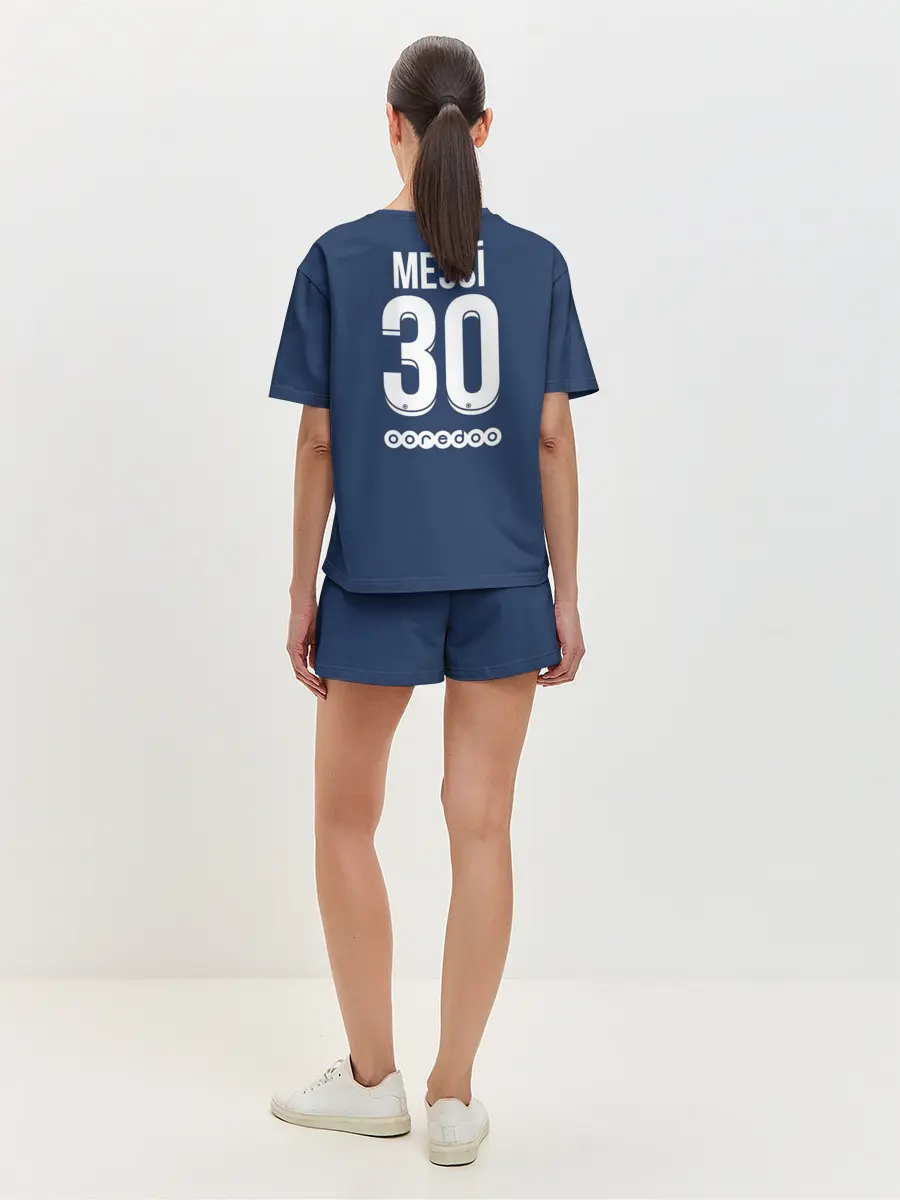 Женская пижама с шортами / Messi PSG Football