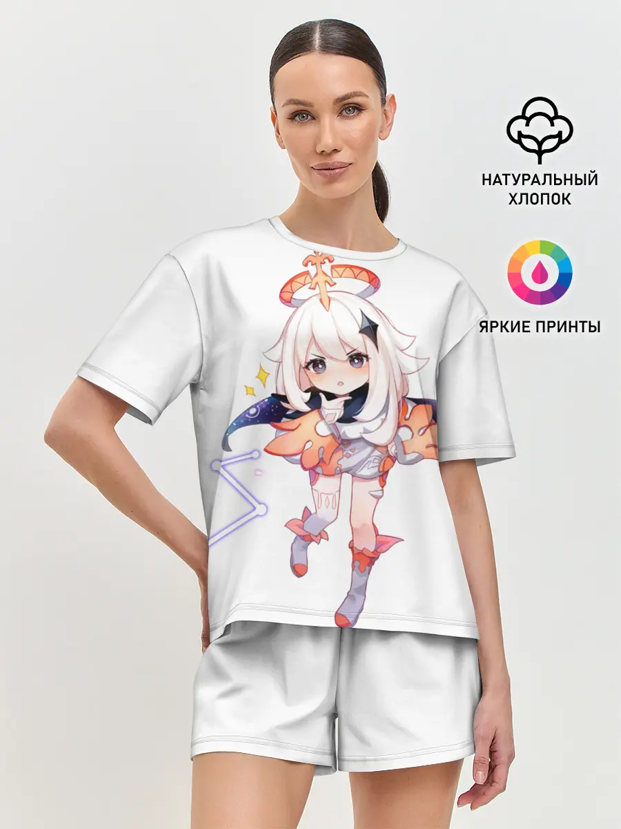 Женская пижама с шортами / Паймон из Genshin Impact