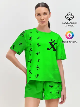 Женская пижама с шортами / Древний Иероглиф - Краска