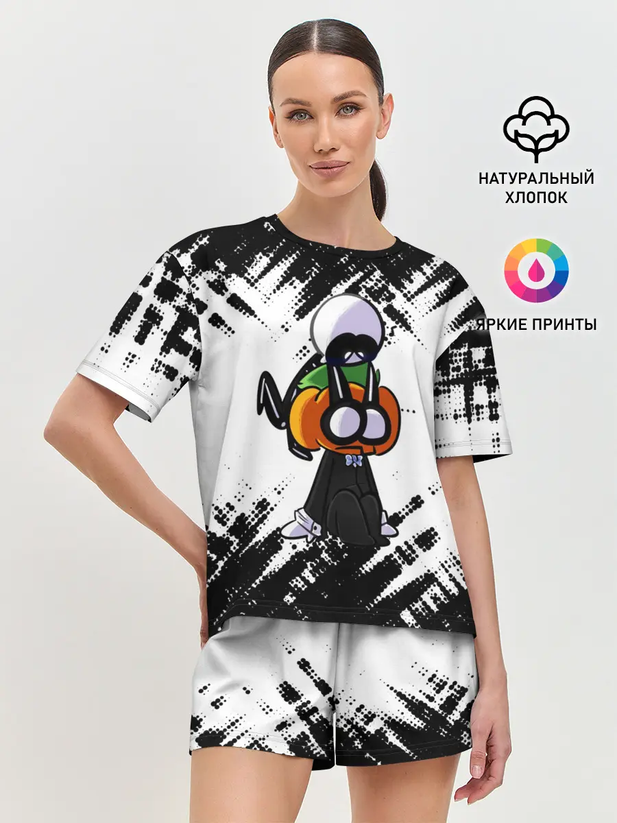 Женская пижама с шортами / Скид и Памп FNF