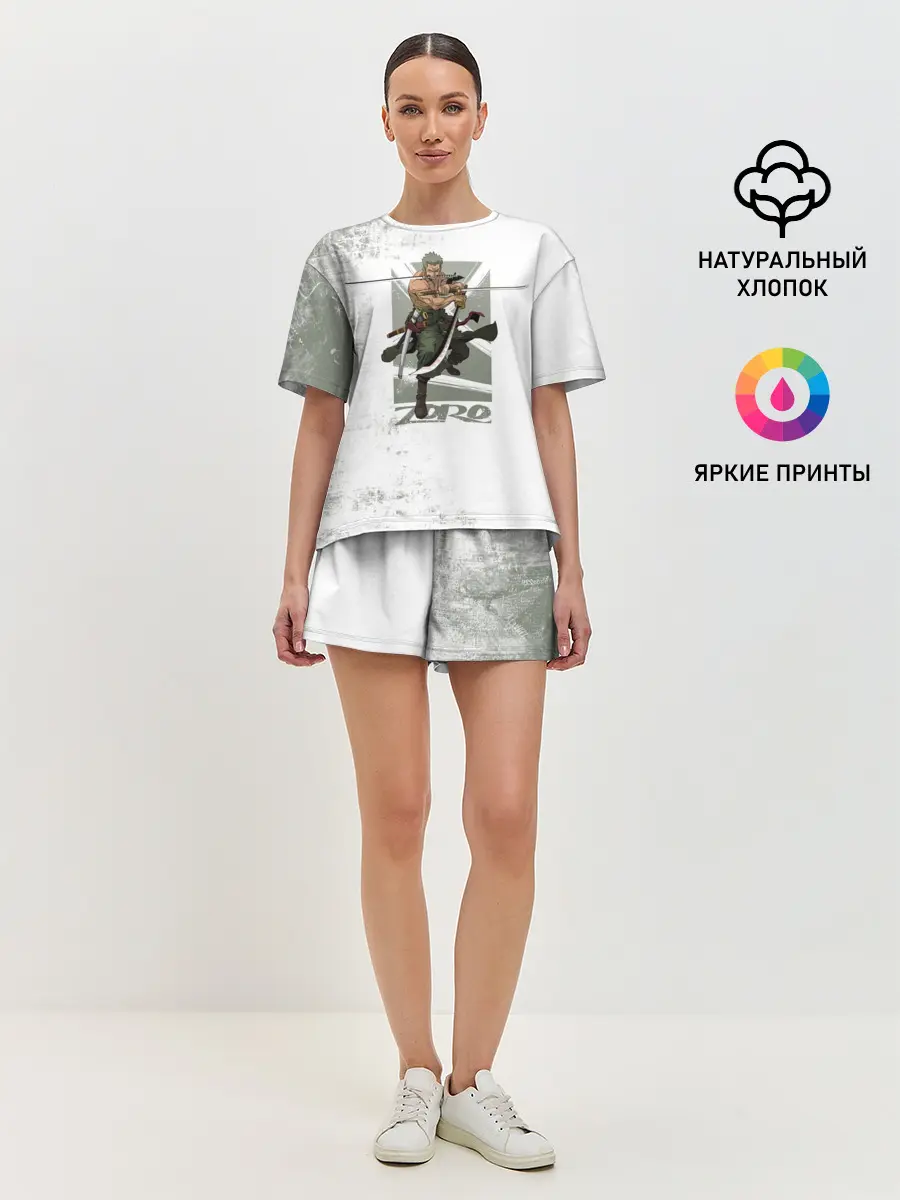 Женская пижама с шортами / Зоро One Piece. Большой куш