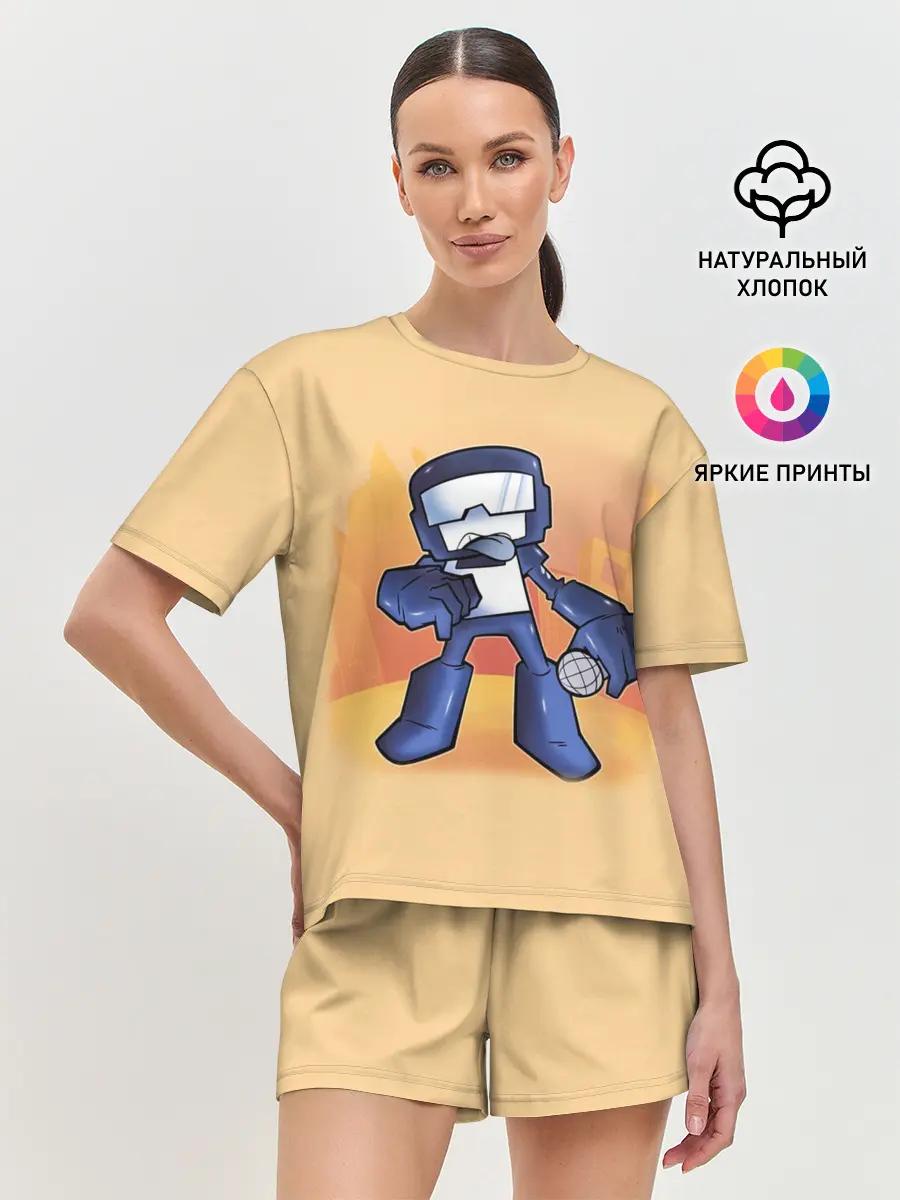 Женская пижама с шортами / Friday Night Funkin Танкист