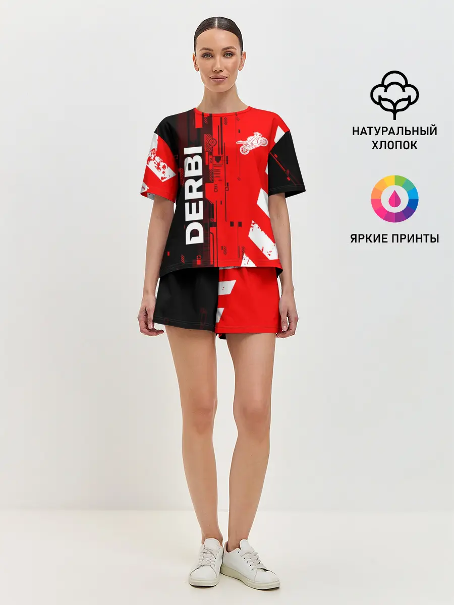 Женская пижама с шортами / DERBI / ДЕРБИ / ТЕХНО