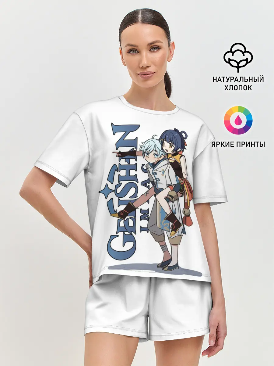 Женская пижама с шортами / ЧУН ЮНЬ И СЯН ЛИН