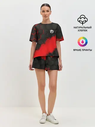 Женская пижама с шортами / GARENA RED LINE