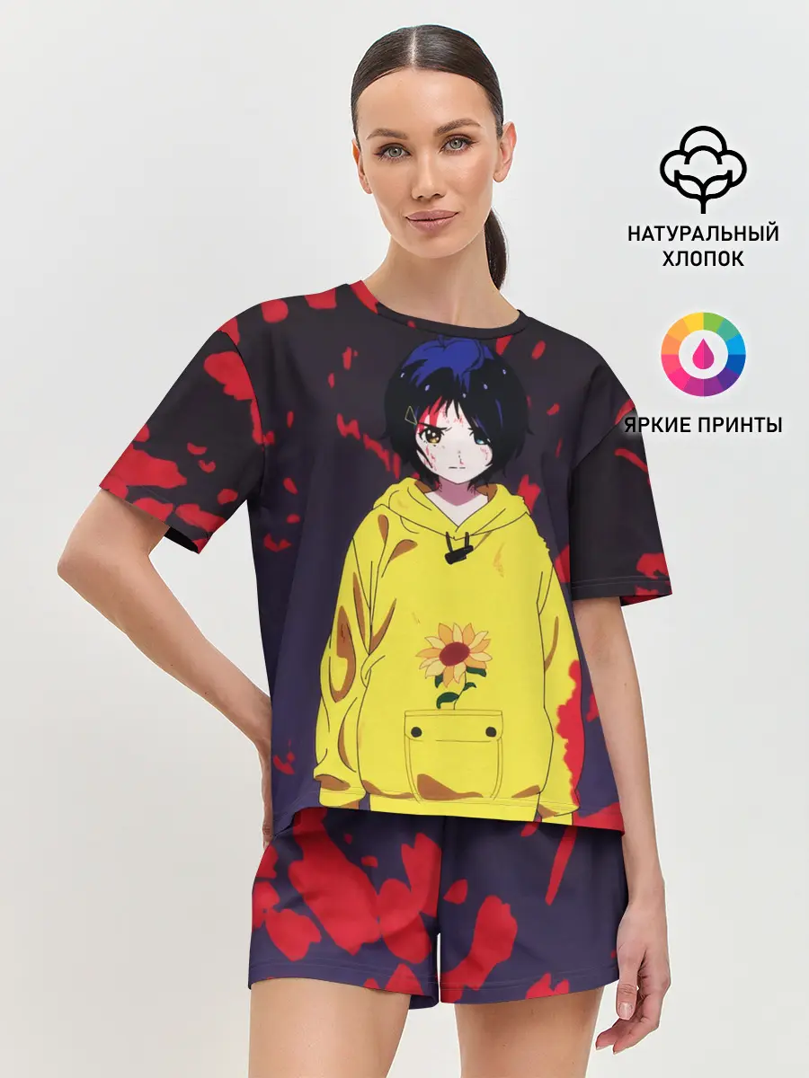 Женская пижама с шортами / Отто | Приоритет чудо-яйца