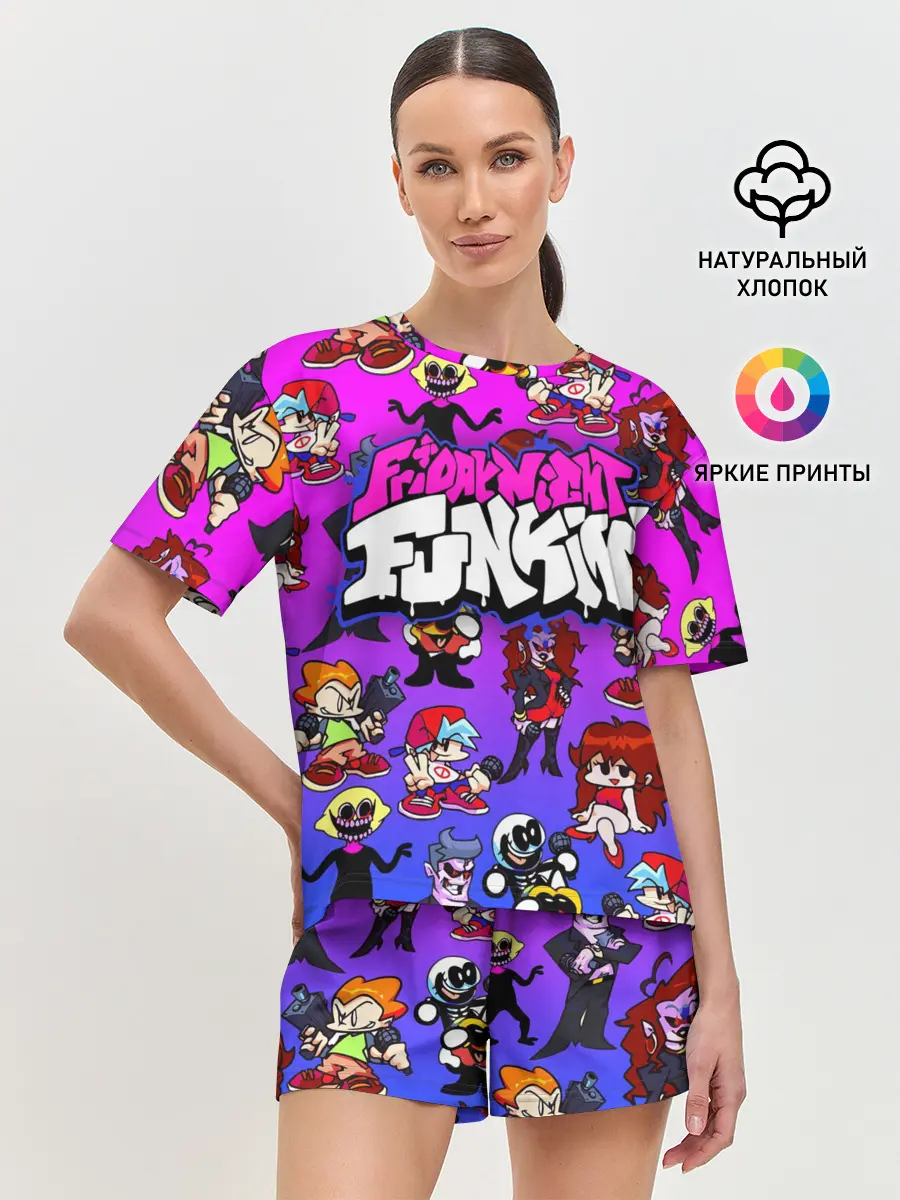 Женская пижама с шортами / FRIDAY NIGHT FUNKIN / ГЕРОИ
