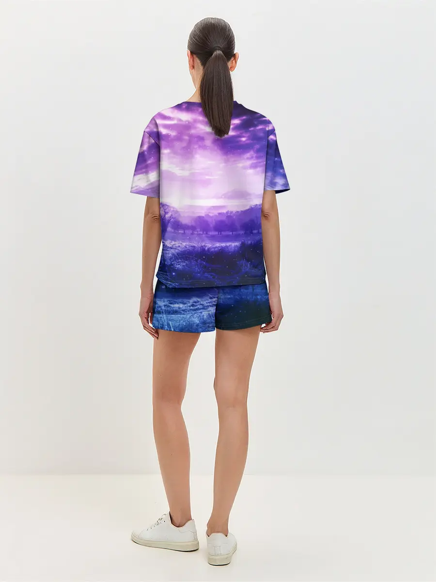 Женская пижама с шортами / ФИОЛЕТОВЫЙ РАЙ