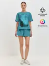Женская пижама с шортами / СИРЕНОГОЛОВЫЙ И ДЕВОЧКА