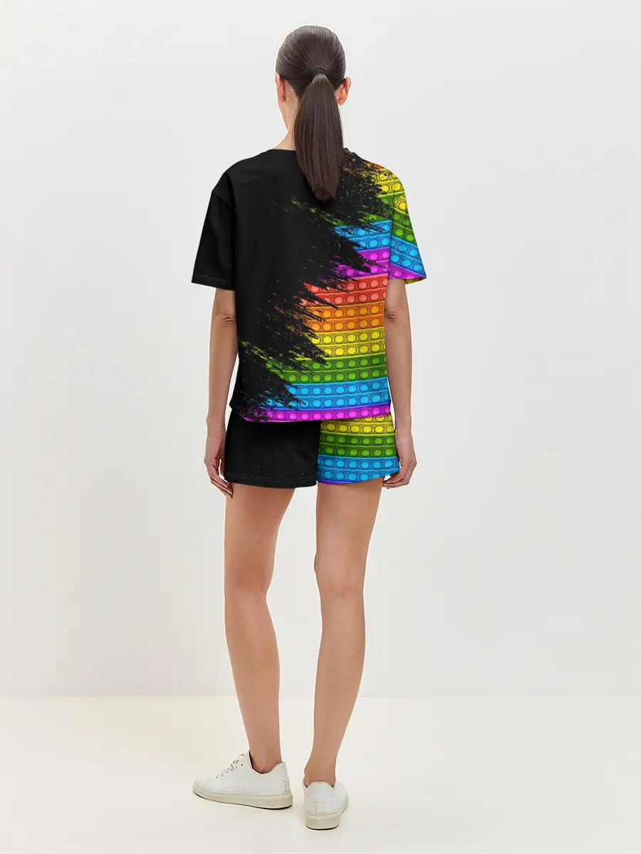 Женская пижама с шортами / ИГРУШКА POP it | ПОП-ИТ