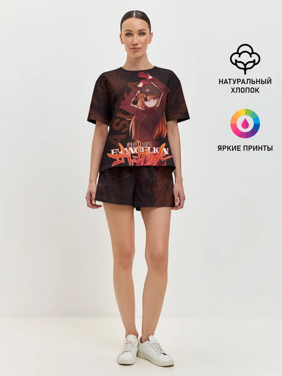 Женская пижама с шортами / Аска Евангелион