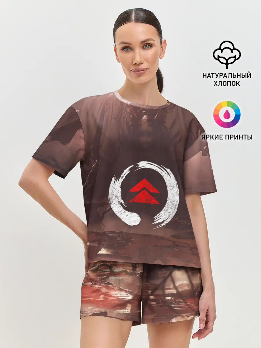 Женская пижама с шортами / Demon Tsushima | Демон