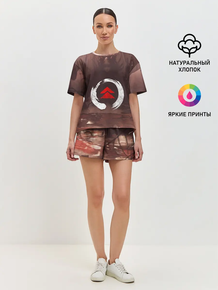 Женская пижама с шортами / Demon Tsushima | Демон