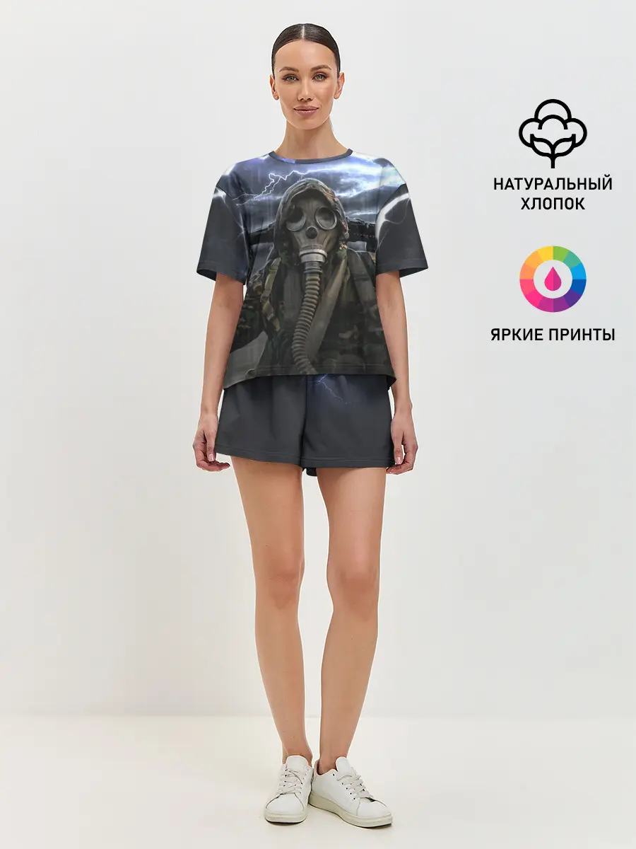 Женская пижама с шортами / S.T.A.L.K.E.R | С.Т.А.Л.К.Е.Р