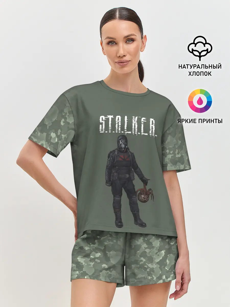 Женская пижама с шортами / S.T.A.L.K.E.R. | С.Т.А.Л.К.Е.Р