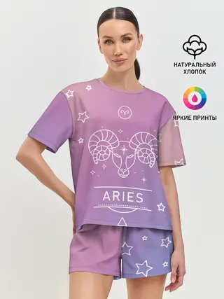 Женская пижама с шортами / Знак Овен