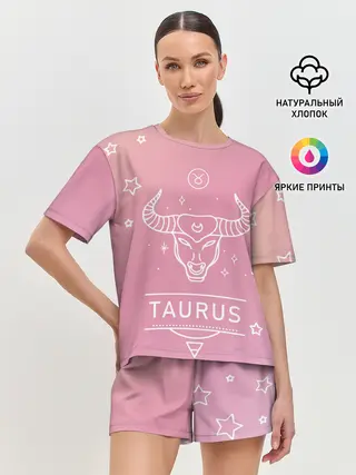 Женская пижама с шортами / Знак Телец